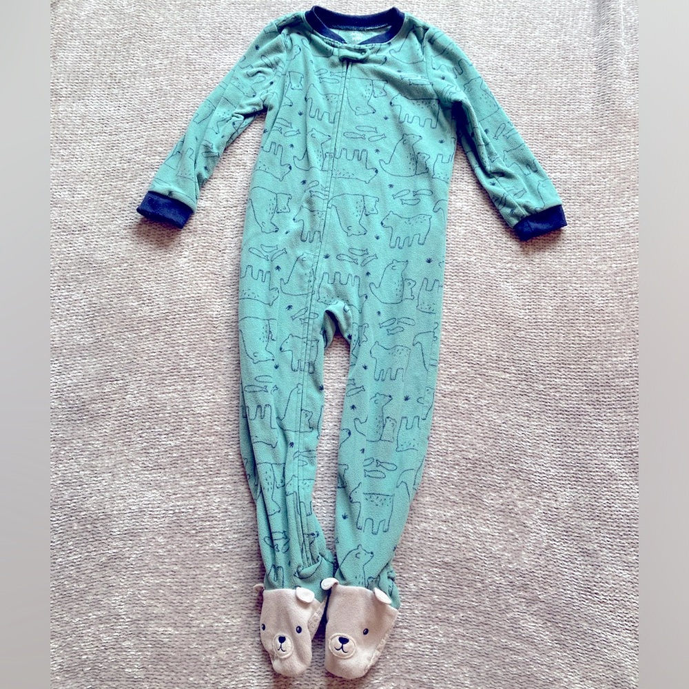 Carter’s Footie Pajamas PJs Bears‎ Fish 5T